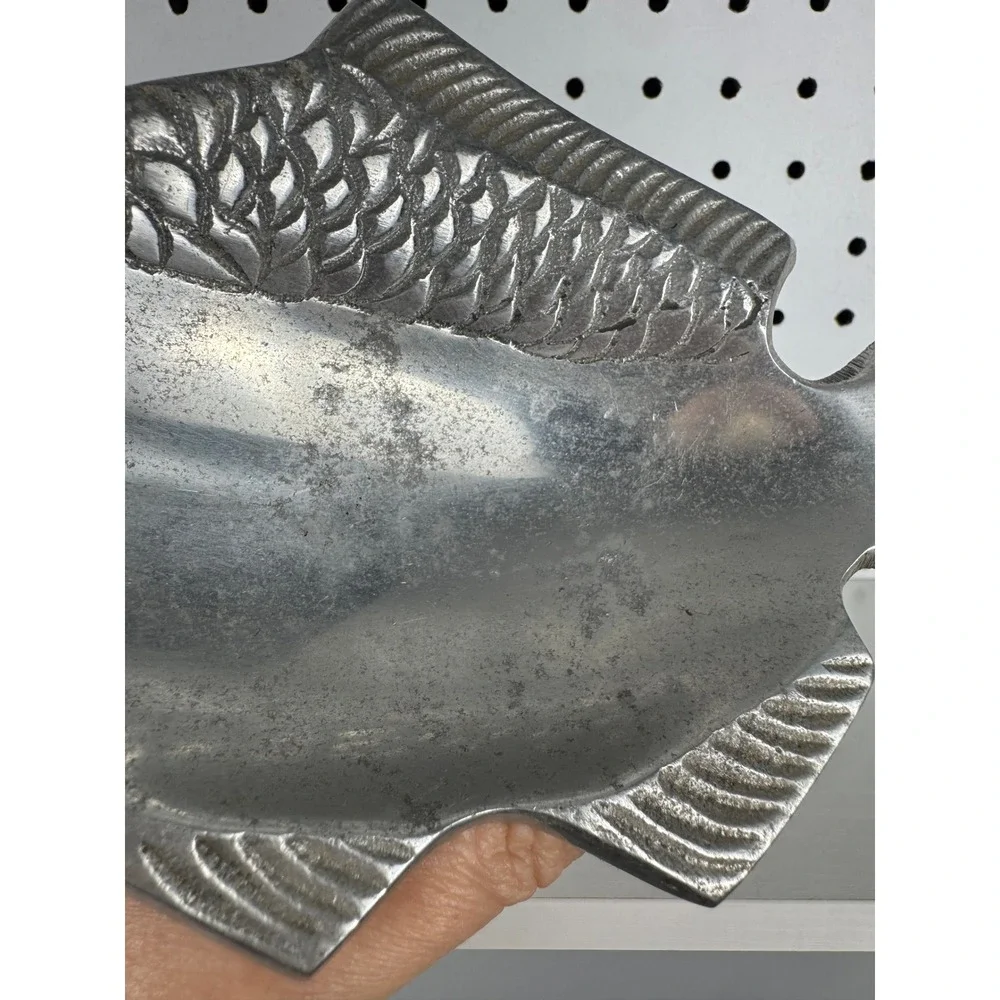 VTG Aluminum Fish Trinket Dish Catchall Nautical Coastal Decor